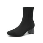 Bottines chaussettes à talon carré Noruela — vue 8