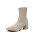 Bottines chaussettes à talon carré Noruela — vue 5