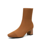 Bottines chaussettes à talon carré Noruela — vue 11