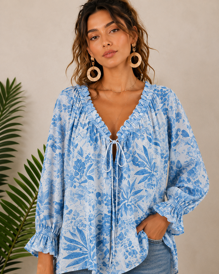 Chemise imprimée à pois