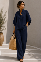 Ensemble d’été fluide Noruela — Bleu marine