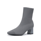 Bottines chaussettes à talon carré Noruela — vue 7