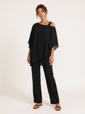 Ensemble fluide manches chauve-souris Noruela — Black