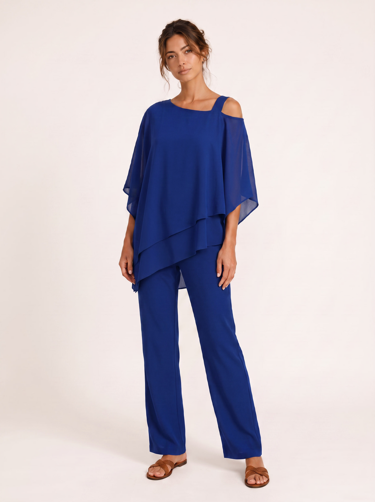 Ensemble fluide manches chauve-souris Noruela — Royal Blue