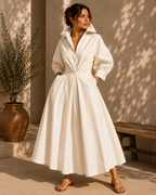 Robe fluide crème Noruela