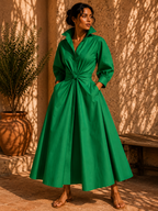 Robe fluide verte Noruela