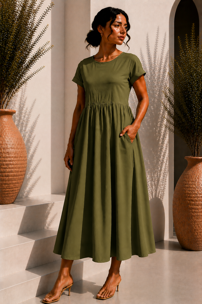 Robe longue épurée