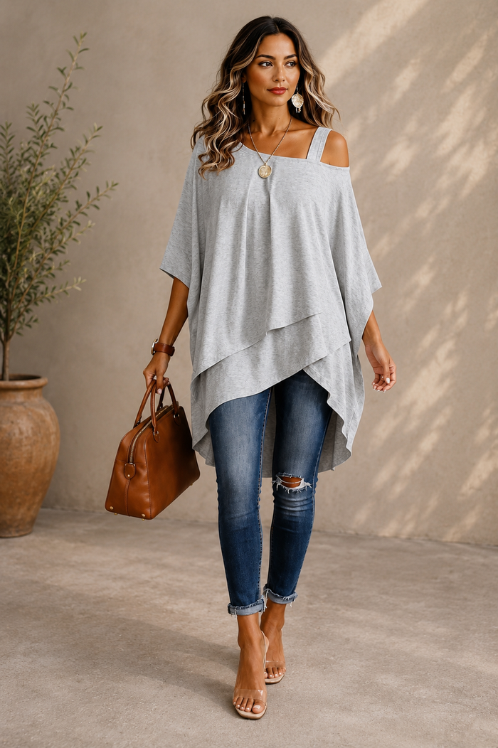 Top asymétrique à bretelle